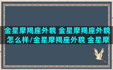 金星摩羯座外貌 金星摩羯座外貌怎么样/金星摩羯座外貌 金星摩羯座外貌怎么样-我的网站